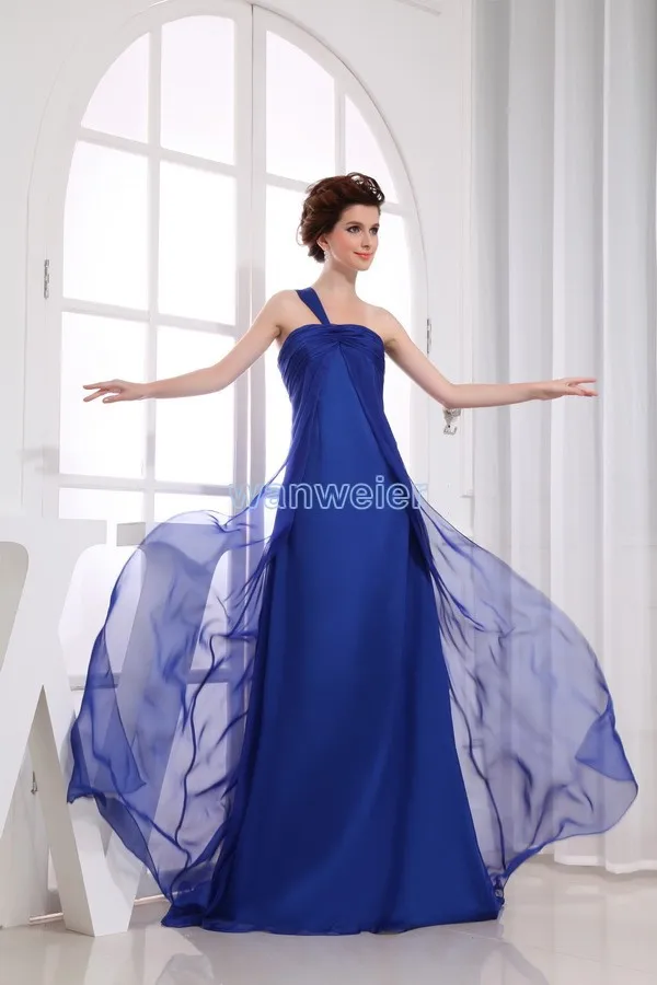 

free shipping 2014 vestidos de festa formal gown new design long bandage brides maid custom size/color blue Bridesmaid Dresses