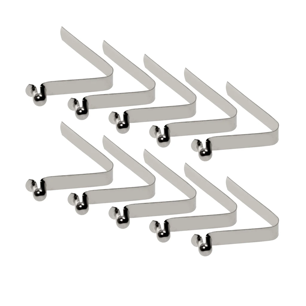 10 Pcs Metal Tent Pole Kayak Paddle Push Button Spring Snap Clip Locking Tube Pin for Telescoping Tubing