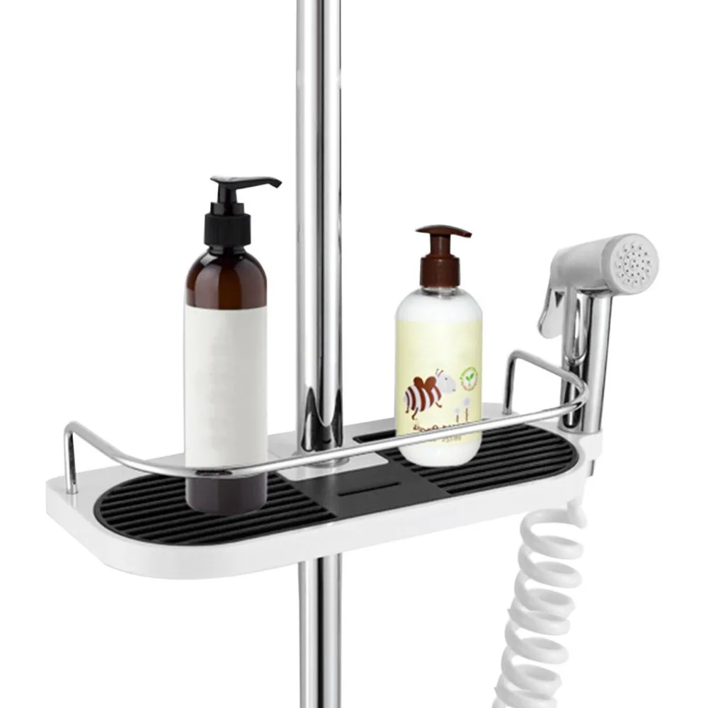 Multifunctional Bathroom Storage Holder Rack Soap Shampoo Tray Toilet