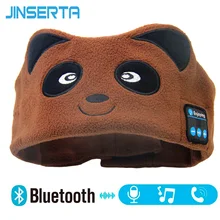 JINSERTA Kids Headphone Wireless Bluetoot Sleeping Mask Phone Headband Sleep Soft Headphone Headset For Music Answering Phone