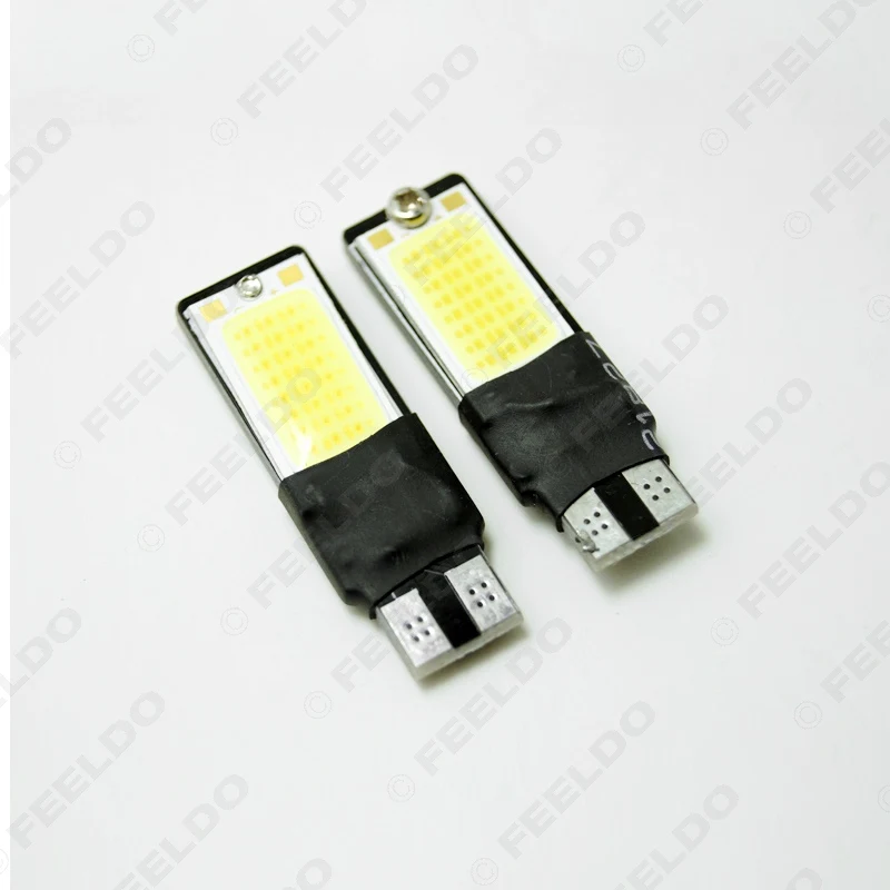 FEELDO 2 шт. DC12V T10 194 W5W без ошибок Canbus 5W LED танкетка Side COB автомобильная светодиодная