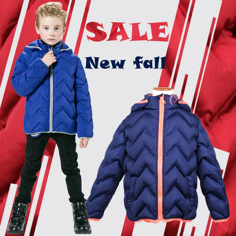 

Boys Winter Coat 2018 New Fashion Solid Quilting Jacket for Kids 4-12 Years Children Hooded Parkas Zipper Winter Coat for Boy