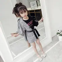 QQ376; 22 марта; модное платье в стиле пэчворк для девочек; одежда для детей 110-150 см; Трендовое детское платье; сезон весна-лето; ; розничная