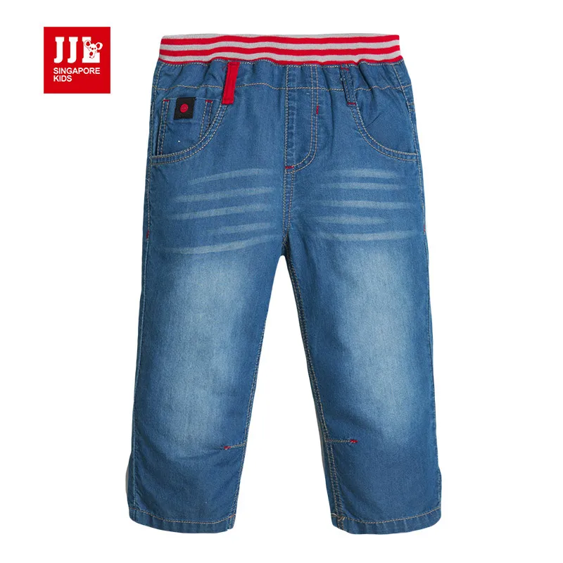 2015 news summer design boys demin jeans half length pants straight leg