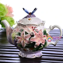 Керамическая бабочка, чайник, кофейник, бутылки для воды, домашний декор, Ремесленная комната, свадебное украшение, фарфоровая статуэтка, ручная работа