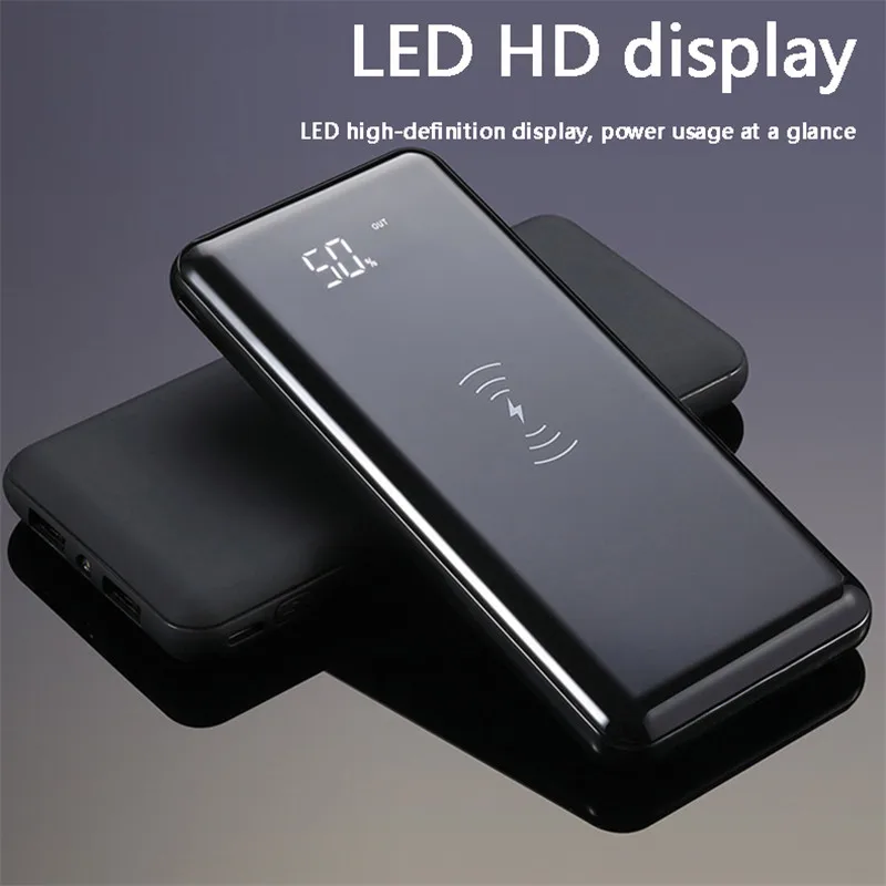 10000mah Power Bank Qi Wireless Charger fast Charge power bank USB For samsung S8 5V/2.1A Portable NEW Hight quality Hot