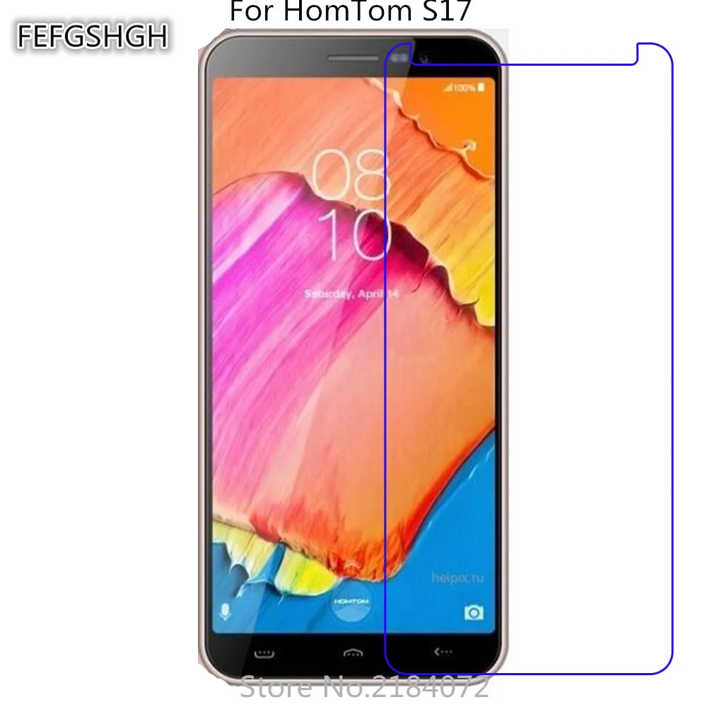 

2PCS Tempered Glass For Homtom S17 Protective Film 9H Screen Protector Explosion-proof For Homtom S17