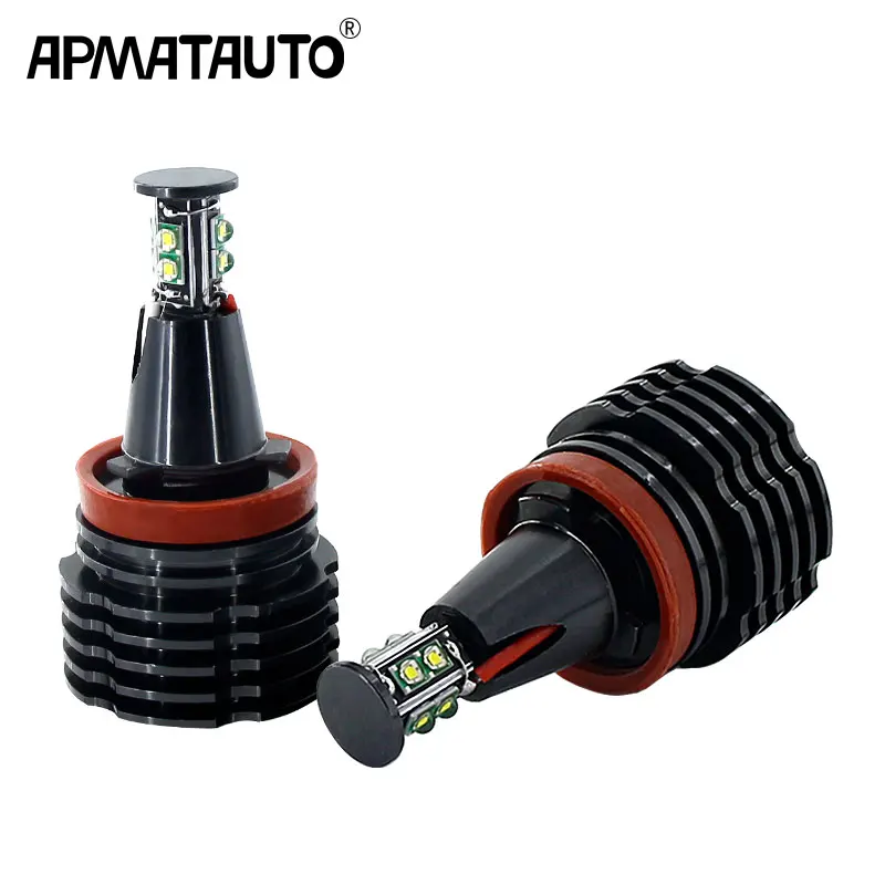 

2pcs/1Set Fog Lights H8 Can bus Error Free 120W LED Angel Eye for BMW Marker Lights Bulbs For BMW E60 E61 E71 E70 LCI E90 E91 X5