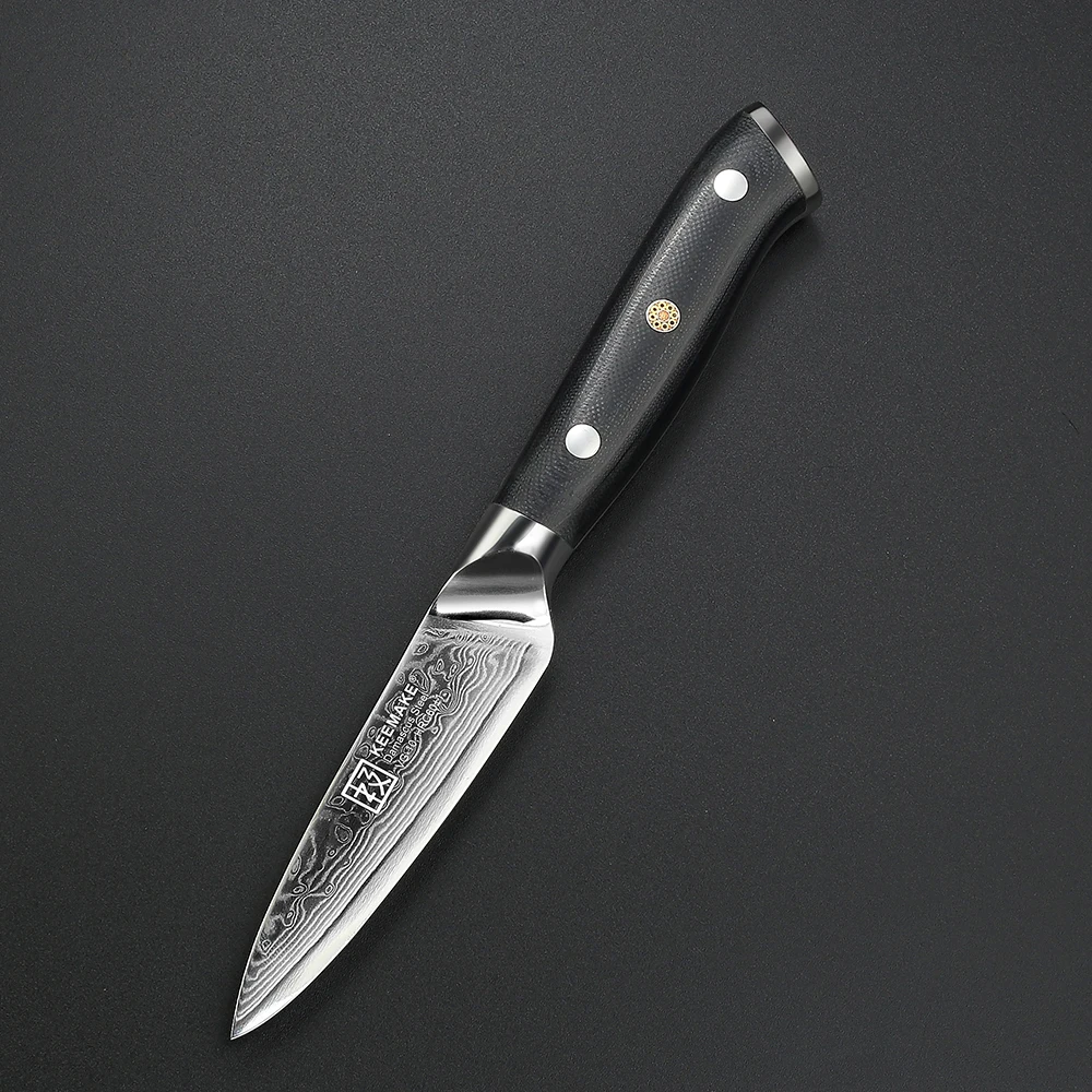 KEEMAKE 8 шт. набор кухонных ножей шеф-повара утилита Santoku стейк ножи дамаск VG10 стальное ядро острое лезвие G10 Ручка режущие инструменты