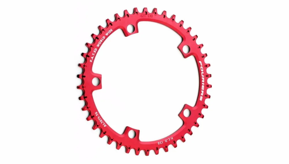 

FOURIERS CR-DX006 130MM Full CNC made narrow-wide BICYCKE chainring for BIKE Cyclocross 1x system 38/40/42T