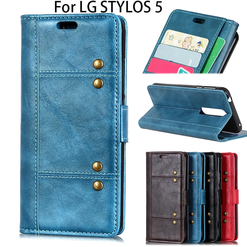 Funda Para LG Stylo 5 Con Tarjetero, A Prueba De Golpes, De Silicona
