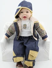 New arrival 24 inch soft vinyl reborn doll limited collection of children s holiday gift toy