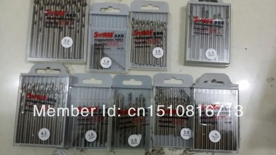 

10pcs 3mm 0.118" HSS-Co M35 Straight Shank Twist Drill Bits For Stainless Steel