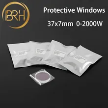 BRH защитные окошки Размеры: 37*7 мм кварцевые плавленый силикон режущих головок Precitec волокно лазерной P0595-58601 D37 d7 0-2000 Вт дешевые типа