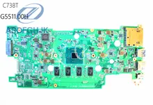 Laptop Motherboard DA0ZHRMB6F0 FOR Acer for Chromebook C738T Motherboard N3150 CPU 4GB RAM NB.G5511.00H NBG551100H 100% test ok