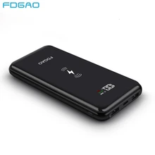Беспроводное зарядное устройство FDGAO Qi 20000 мАч USB power Bank Беспроводная зарядная панель для iPhone XS Max XR X 8 samsung S9 S8 Xiaomi power Bank