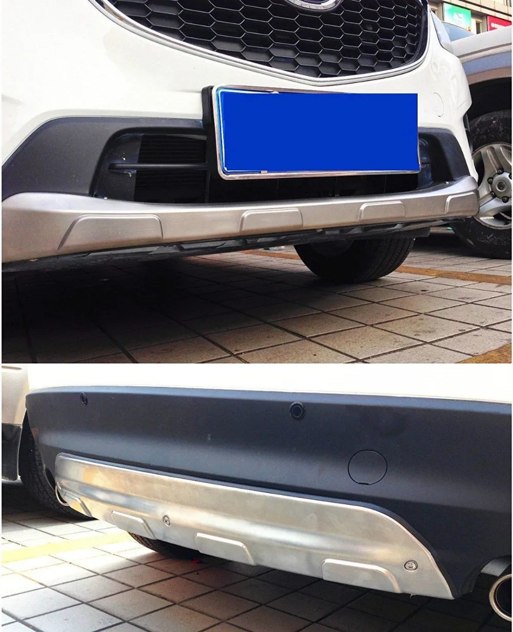 Для Mazda CX 5 CX5 2012 15 внешний стальной передний и задний бампер Защита от