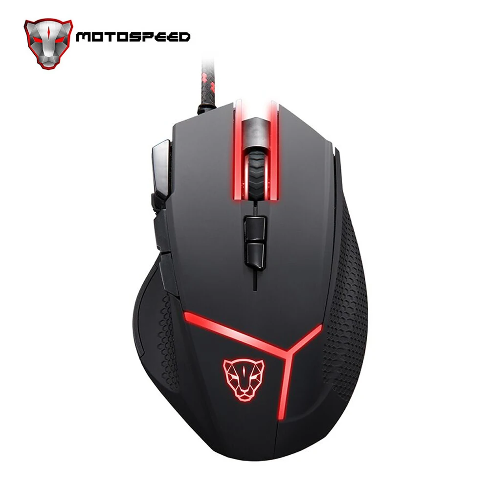 Motospeed V18 Профессиональный USB Проводная игровая проводной Мышь с регулируемым 4000