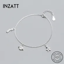 INZATT Вселенная Звезда Циркон звено браслет для женщин юбилей вечерние ювелирные изделия 925 пробы серебро Mujer Moda