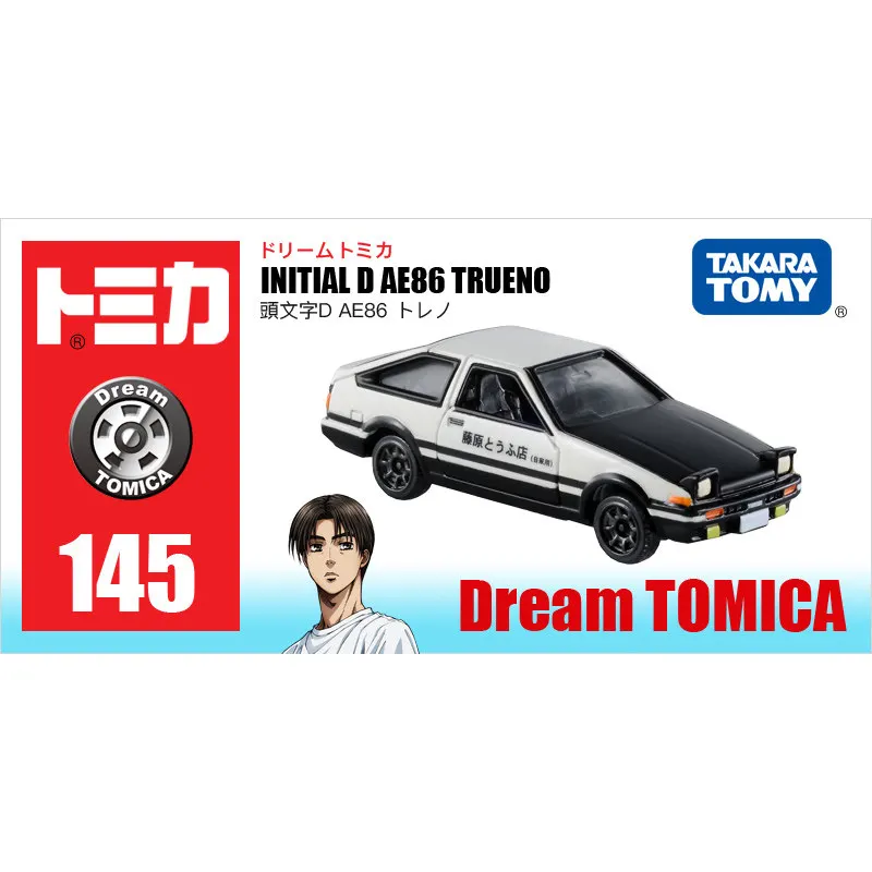 Takara Tomy Dream Tomica Initial D AE86 Trueno 1/61 металлический литой игрушечный автомобиль #145 New |
