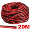 20 meters Electrical Wire Tinned Copper 2 Pin AWG 22 insulated PVC Extension LED Strip Cable Red Black Wire Electric Extend Cord ► Photo 1/6