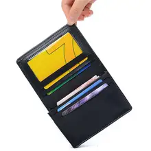 Hot Sale Genuine Leather Business Cards Holders Fashion New Multi Colors Cards Package Short Style 2 Folds Credit Card Holder