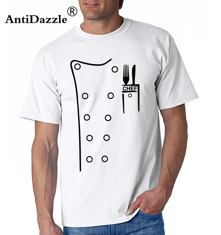 Antidazzle Homme футболка мужская мода шеф-повара Черная забавная Новинка голова повара