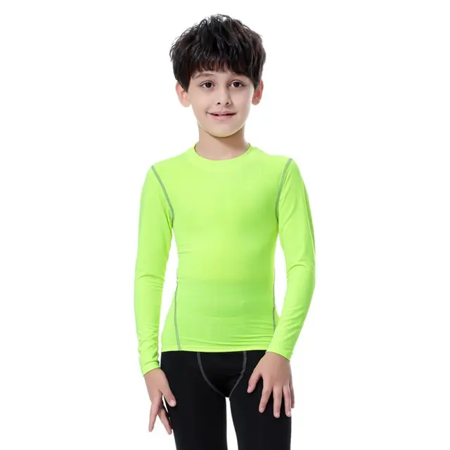 2019 NEW Children Kids Boy Girl power T- Shirt Compression Base Layer Skins Tee Thermal Sports T- Shirt Quick-drying Clothes 4