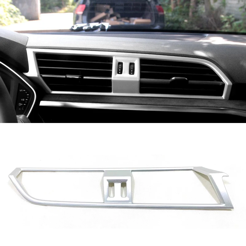 

Fit For Audi Q3 F3 2019 2020 Car Styling Central Console AC Vent Outlet Cover Trim 1pcs Auto Accessories Left Hand Drive Only