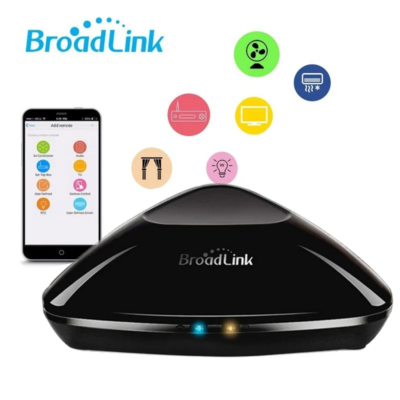 

Broadlink RM Pro+ Universal Intelligent controller,WIFI+IR+RF Wireless Remote Controller for Smart Switch for Smart Hom