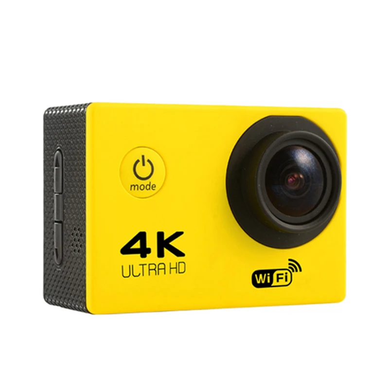 Ультра HD 4 K экшн-камера wifi видеокамеры 16MP 170 go cam 4 K deportiva 2 дюйма f60 водонепроницаемая Спортивная камера pro 1080P 60fps cam - Цвет: Yellow