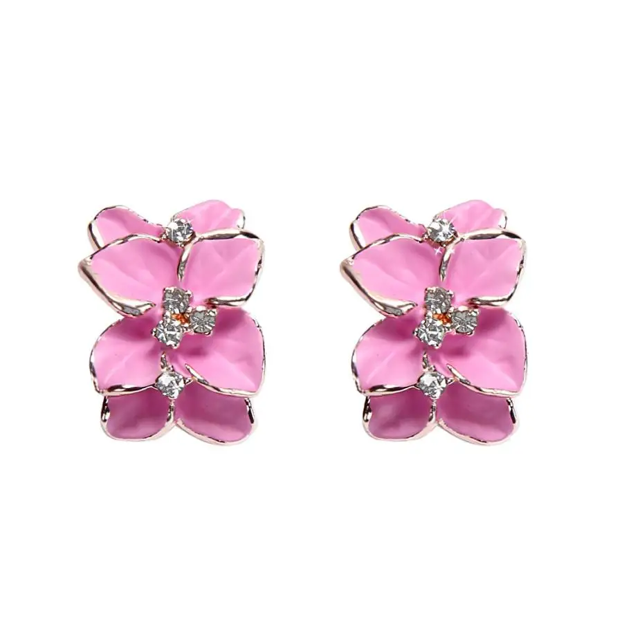 Популярные серьги, модные ювелирные изделия, роскошные женские цветочные серьги для свадебной вечеринки, модный стиль, уникальный дизайн