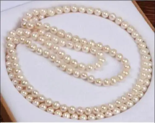 

Free Shipping >>>>> AAA 9-10MM NATURALSOUTH SEA WHITE PEARL NECKLACE 14K GOLD YELLOW CLASP 50