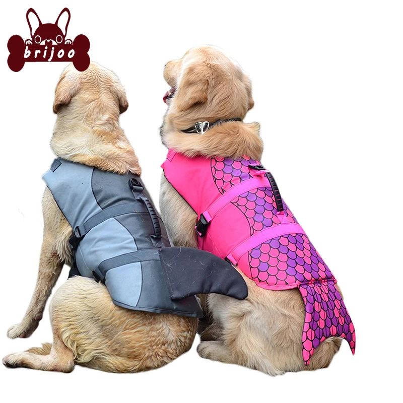 Pet Dog Life Jacket Safety Clothes Life Vest Collar Harness Saver Pet Swimwear Dog Swimming Preserver Clothes Dog Supplies
