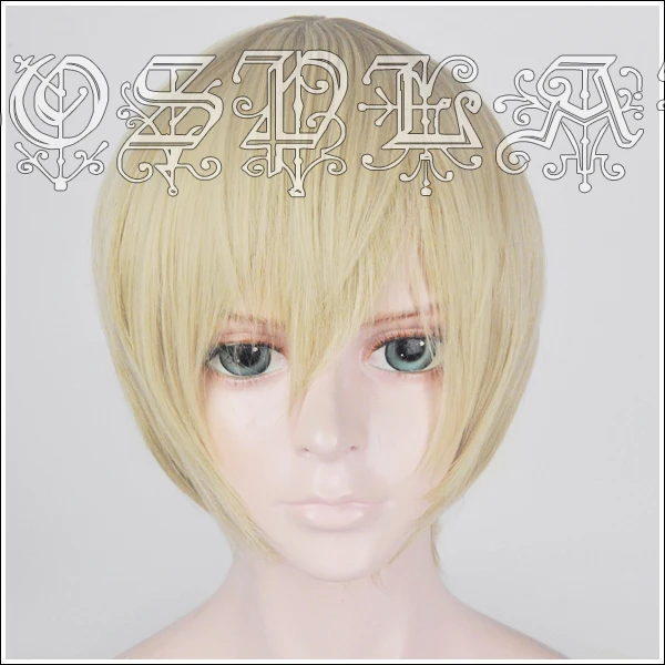 

Anime Detective Conan，Case Closed Furuya Rei Cosplay Wigs Short Blonde Heat Resistant Synthetic Hair Wig + Wig Cap
