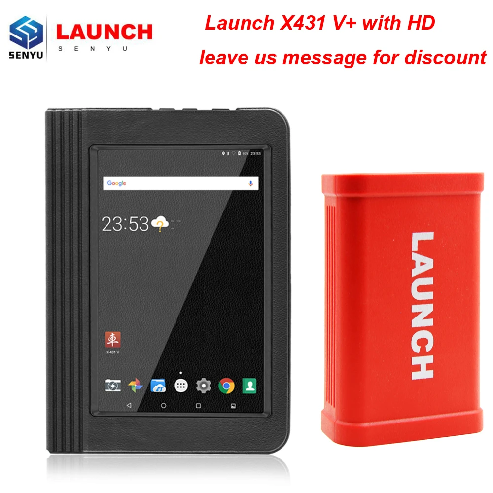 

Original Launch X431 V+Wifi/Bluetooth Full System Scanner + Launch X-431 Heavy-duty Truck Module for Diesel Diagnostic Tool