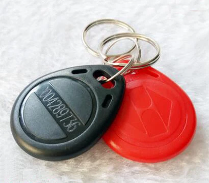 50pcs or 100pcs EM ID keyfobs RFID Tag key Ring card 125KHZ Proximity Token Access Control Attendance EM4100 TK4100 | Безопасность и