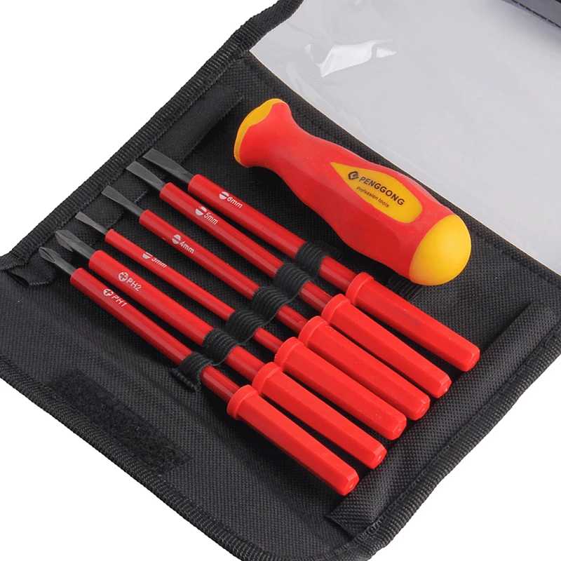 7pcs/set Precision Insulated Screwdriver Phillips Slotted