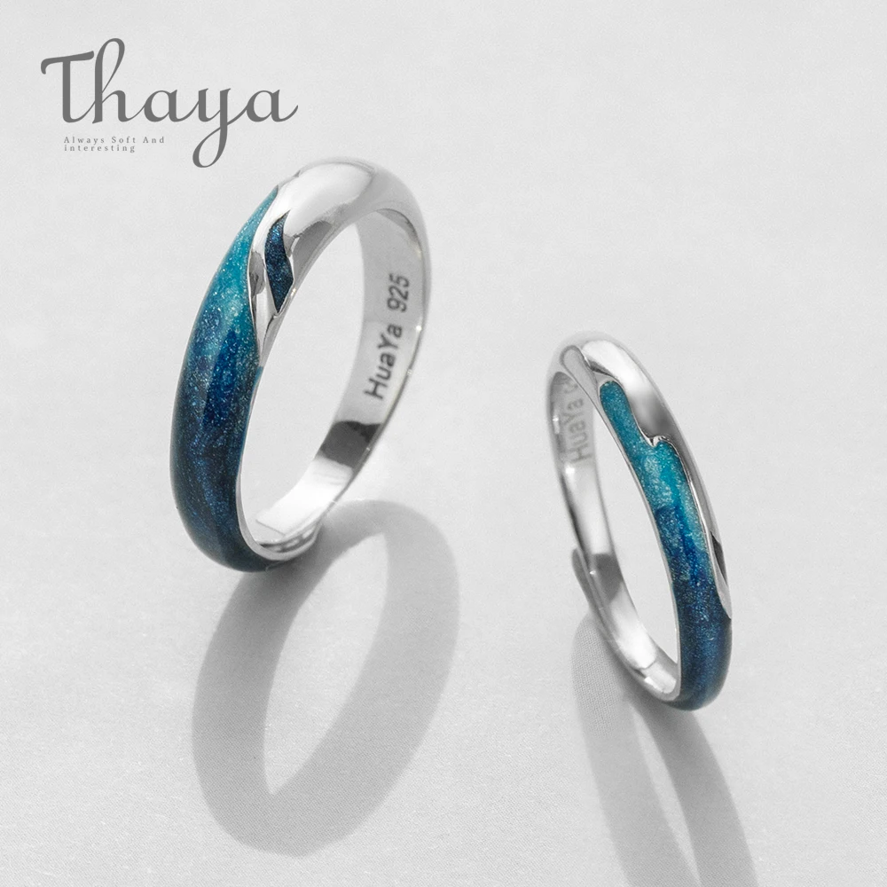 Thaya Bright Shining River Emerald Rings S925 Silver Circular Soft Blue Romantic Jewelry Ring For Women Elegant Simple Gift huismerk kopen in de aanbieding Thaya Bright Shining River Emerald Rings S925 Silver Circular Soft Blue Romantic Jewelry Ring For Women Elegant Simple Gift huismerk kopen in de aanbieding