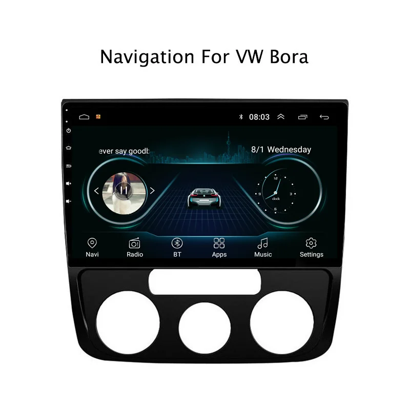 Ectwodvd Android 8.1 Car DVD Player GPS Navigation For VW Bora 2008 2009-2012 Radio Stereo | Автомобили и мотоциклы