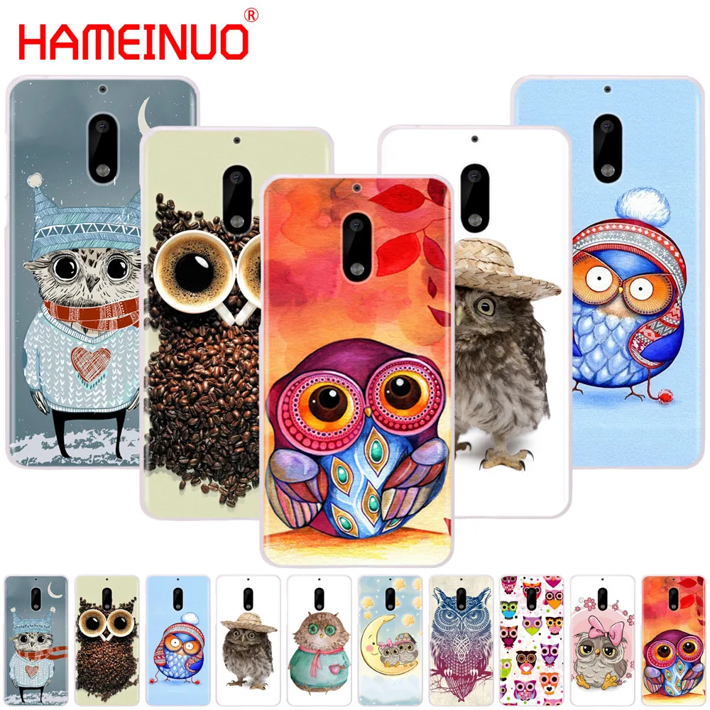 

HAMEINUO colorful owls cover phone case for Nokia 9 8 7 6 5 3 Lumia 630 640 640XL 2018