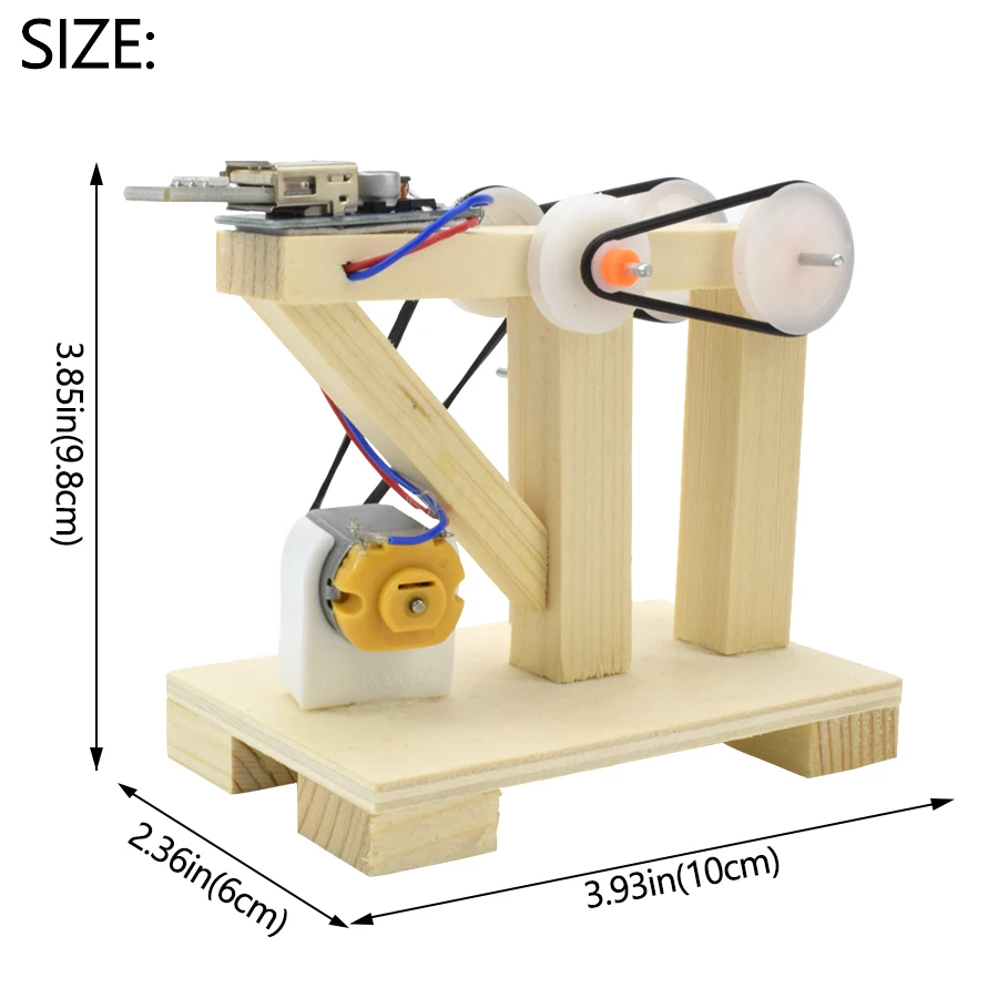 Ручной генератор модельные наборы игрушки DIY деревянная ручная Динамо-машина научный эксперимент конструкторные модели игрушки для детей творческие развивающие