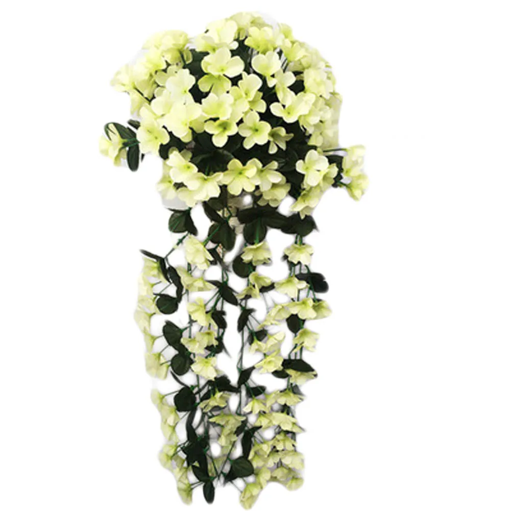Artificial Violets Flowers With Leaves Ivy Silk Wall Hanging Vine for Wedding Home Accessories Balcony Decorattion DIY Bouquet Artificial Violets Flowers With Leaves Ivy Silk Wall Hanging Vine for Wedding Home Accessories Balcony Decorattion DIY Bouquet
