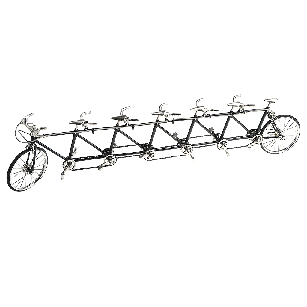 

1/10 Scale Simulation Alloy Diecast Racing Exquisite Tandem Bike Sport Bicycle Model Hobbies Games Toy Collections