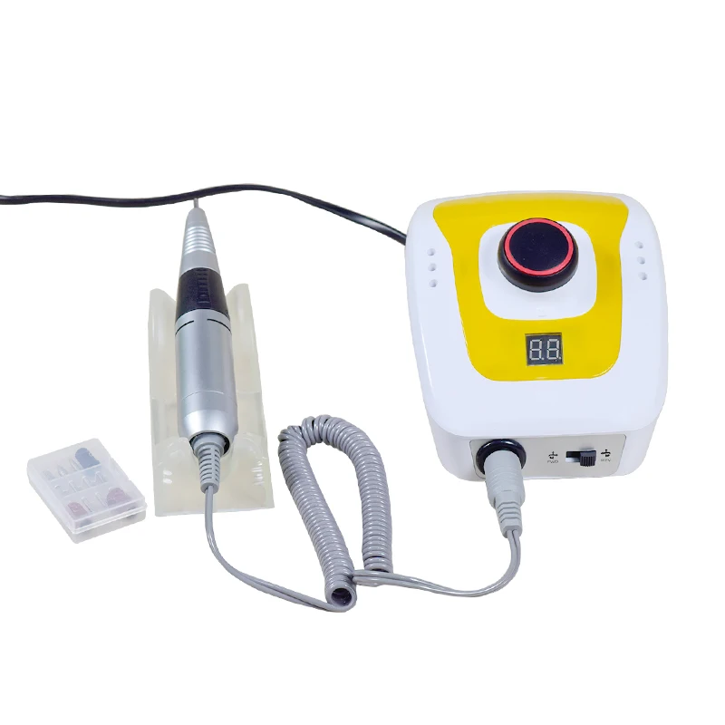 Nail Drill Machine Electric E File Acrylic Gel Nail Grinder Tool Bits Set Low Heat Low Noise Low Vibration