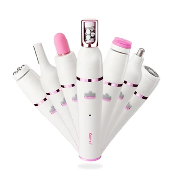 

7 In 1 Ear Nose Hair Beard Eyebrow Rechargeable Women Electric Trimmer Hair Remover Device Lady Epilator Skin Care Tool CS76