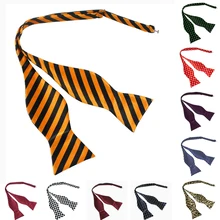 Галстук-бабочка для мужчин и женщин, узор в горошек, галстук-бабочка, клетчатые полосатые деловые галстуки, мужские свадебные аксессуары, галстук 252-264