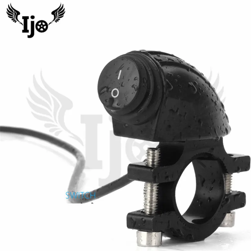 

waterproof install in handlebar motorbike controller single button headlight additional switch accessories motorcycle controll
