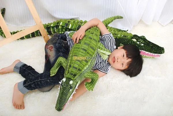 Fancytrader 79'' 200cm The Biggest Stuffed Soft Cute Plush Emulational Crocodile, Free Shipping FT50226(11)