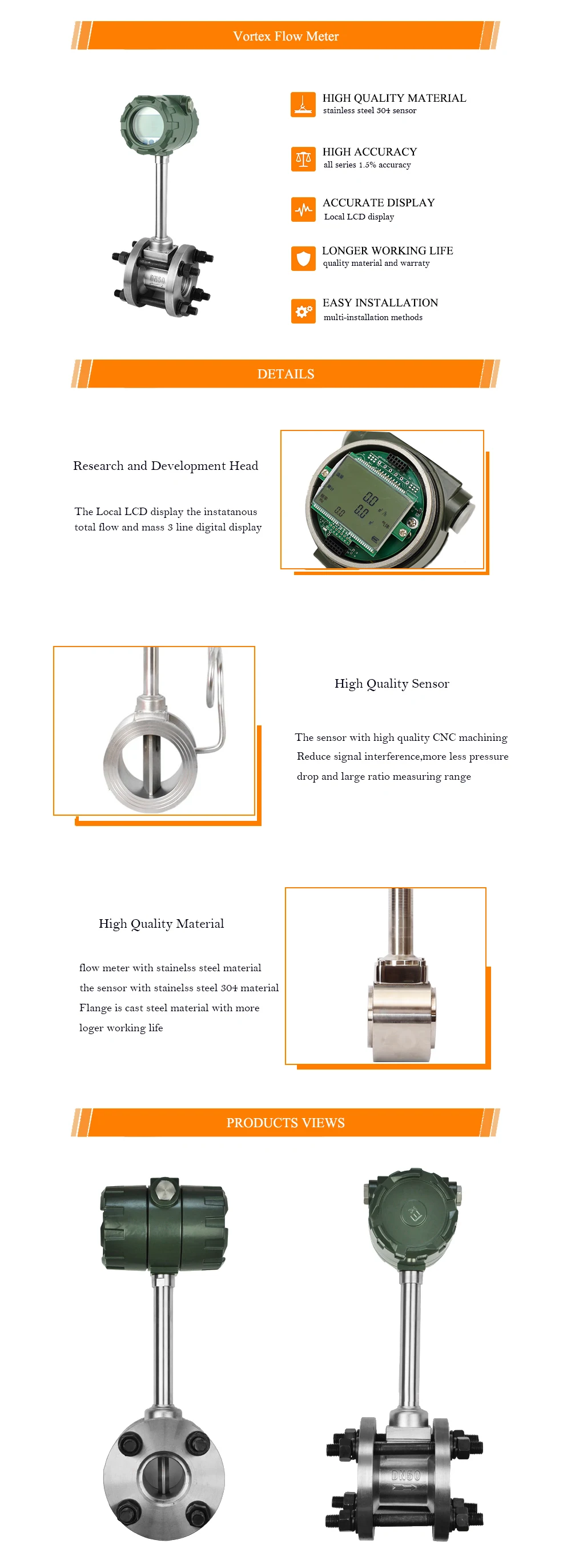 vortex flow meter 4